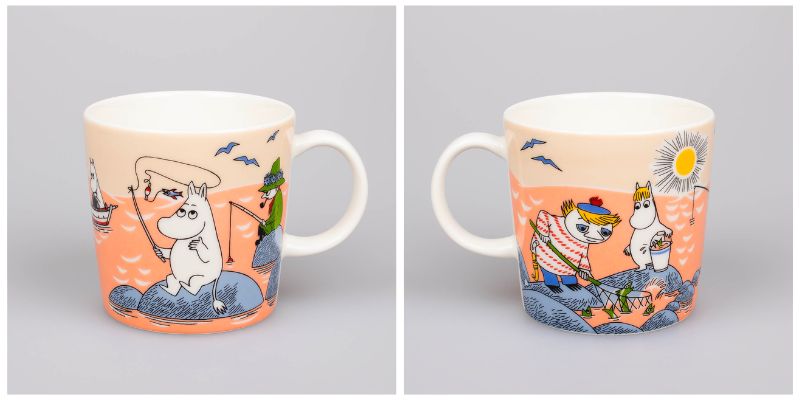 Seasonal summer Moomin mug 2022 Fishing