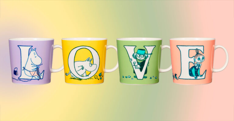 Moomin ABC Letter Mugs added. It’s L.O.V.E 