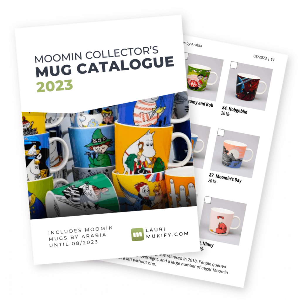 Moomin mug collectors catalogue